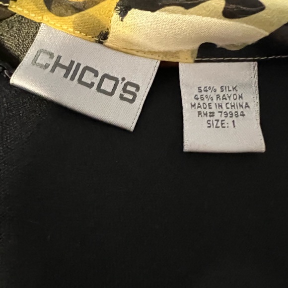 CHICO’S Silk Sheer Open Front Kimono/Cardigan - Picture 11 of 17